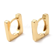 Серьги-кольца из латуни с покрытием стойки EJEW-D061-07G