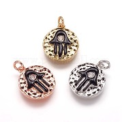 Забитые латунные подвески KK-K207-03