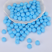 Круглые силиконовые фокусные бусины SI-JX0046A-16