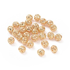 Messing Hohlkugeln, cadmiumfrei und bleifrei, langlebig plattiert, Runde, golden, 6 mm
