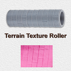 Rouleau de texture d'argile avec manche en plastique&nbsp;DIY-WH0699-88E