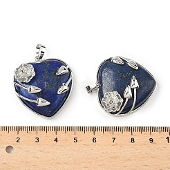 Gefärbte natürliche Lapislazuli-Herzanhänger&nbsp;G-S391-01P-N