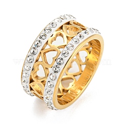 Fingerringe aus 304 Edelstahl für Damen&nbsp;RJEW-Z016-01G