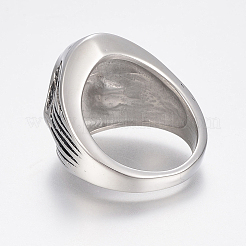 Fingerringe aus Edelstahl 304&nbsp;RJEW-G091-21
