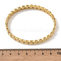 Bracciali rigidi con cerniera in acciaio inossidabile 304&nbsp;SA-CBAB92B-01G