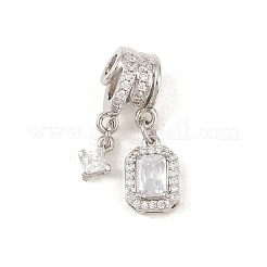 Colgante micropavé cubic zirconia de latón&nbsp;KK-Z151-17P