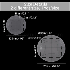 2 Stück Quiltlineale aus Acryl in 2 Stilen&nbsp;DIY-AR0002-54