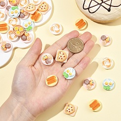 20 Stück Mini-Cabochons aus Harz mit Lebensmittelmotiven&nbsp;CRES-YW0002-73
