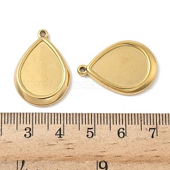 Cabochon-Fassungen für Anhänger aus Edelstahl 304&nbsp;STAS-D127-12G