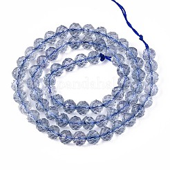 Brins de perles de verre k9&nbsp;GLAA-N014-6mm-04