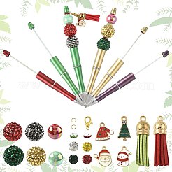 Kits de fabrication de stylos à perles sur le thème de Noël&nbsp;DIY-FS0009-41