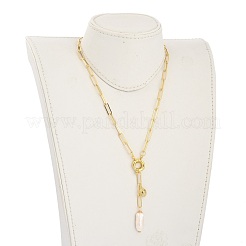 Collane lariat di perle keshi di perle naturali barocche&nbsp;NJEW-JN03042-02