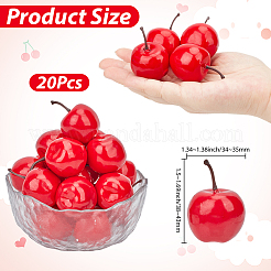 20 Stück Mini-Schaumstoff-Apfel-Imitation&nbsp;DJEW-SP0001-32