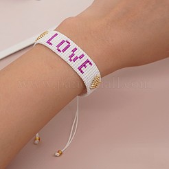 Geflochtene Perlenarmbänder aus Glasperlen im Bohème-Stil für Frauen&nbsp;OD4633