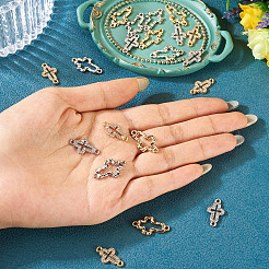 20 Stück 4 Stile Legierung Kristall Strass Anschluss Charms&nbsp;FIND-TA0008-74