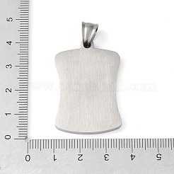 Anhänger aus Edelstahl 304&nbsp;LS-STAS-O008-01D