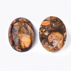Montierte synthetische kaiserliche Jaspis- und Bronzit-Cabochons&nbsp;X-G-S329-080H