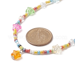 Collares de abalorios de vidrio mostacillas&nbsp;NJEW-JN04261