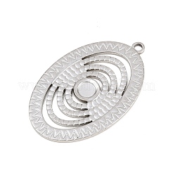 Pendentifs cabochons en acier inoxydable 304&nbsp;LS-STAS-L313-07P