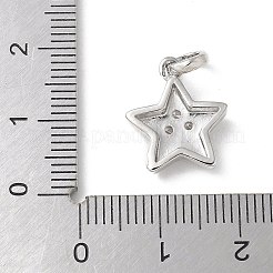 Pendentifs avec zircon cubiques à micro-pavés en laiton&nbsp;KK-P290-44B-P