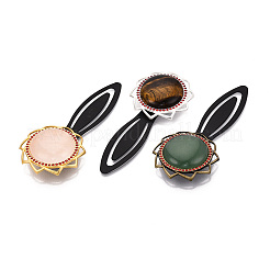 Fassungen für Lesezeichen-Cabochons aus Legierung und Eisen&nbsp;PALLOY-N184-10G