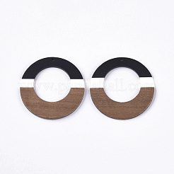 Pendentifs en bois de résine et de noyer&nbsp;X-RESI-S358-96E