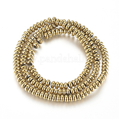 Chapelets de perles en hématite synthétique sans magnétiques&nbsp;X-G-G826-02G-4mm