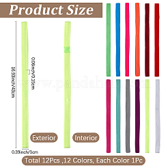Elastisches Lesezeichen aus Nylon und Spandex in Bonbonfarbe&nbsp;OFST-CP0001-14B