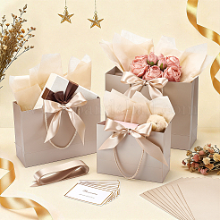 20 Stück Geschenktüten aus Papier in 3 verschiedenen Ausführungen mit goldfarbenem Polyesterband&nbsp;ABAG-WA0001-36C