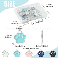50pcs 5 pendentifs en alliage de couleurs&nbsp;ENAM-FS0002-29