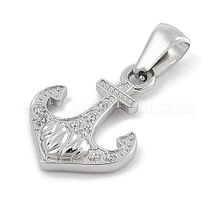 Colgantes de circonita cúbica micropavé de acero inoxidable 304&nbsp;STAS-D112-03P-05