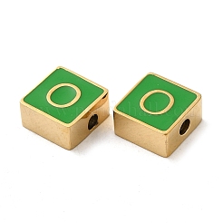Emailleperlen aus 304 Edelstahl&nbsp;STAS-L022-293G-O
