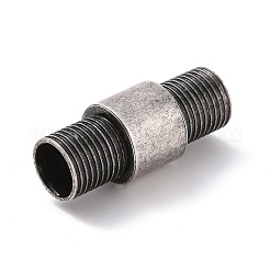 Magnetverschlüsse aus Edelstahl 304 im tibetischen Stil mit PVD-Vakuumbeschichtung und eingeklebten Enden&nbsp;STAS-G276-30AS
