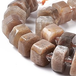 Natürliche sunstone Perlen Stränge&nbsp;G-C008-B01