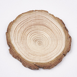 Cabochons en bois non finis non teints&nbsp;X-WOOD-T011-25