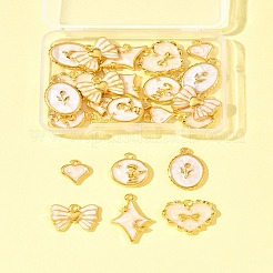 Colgantes de esmalte de aleación 24pcs 6 estilos&nbsp;ENAM-FS0002-65G