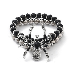 Charm-Armbänder aus Kunststofflegierung im Punk-Stil&nbsp;BJEW-K269-01P