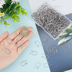 200 Stück Ohrringhaken aus 304 Edelstahl&nbsp;DIY-SP0001-01
