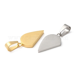 Pendentifs fendus en acier inoxydable 304 avec placage ionique (IP)&nbsp;STAS-E195-03GP