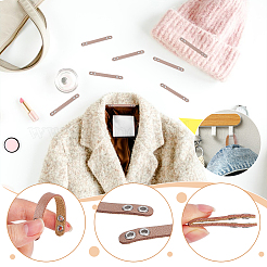 20 Stück Kunstleder-Taschengurt mit silberfarbenen Metallösen für Taschenaccessoires&nbsp;DIY-NB0016-35F