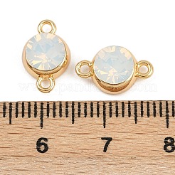 Breloques de connecteur en laiton pavé de zircone cubique&nbsp;KK-H078-06G-02