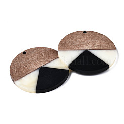 Pendentifs en bois de résine et de noyer&nbsp;RESI-S389-070A-A09