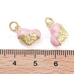 Emaille-Anhänger mit Zahnstangenbeschichtung aus Messing&nbsp;KK-G512-19E-G