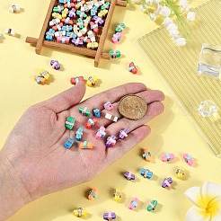 80 Stück 8 Farben handgefertigte Polymer Clay Perlen&nbsp;CLAY-YW0001-98