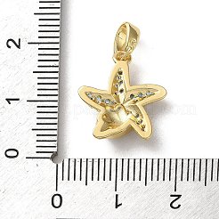 Pendentifs avec zircon cubiques à micro-pavés en laiton&nbsp;KK-P320-08A-G