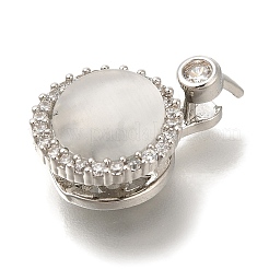 Colgante micropavé cubic zirconia de latón&nbsp;KK-B122-03D-P