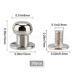4 Beutel Schranktürknöpfe aus Legierung&nbsp;FIND-GF0002-73P