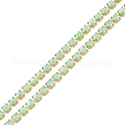 Chaînes en laiton avec strass&nbsp;CHC-N017-003B-C01