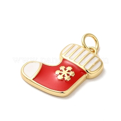 Weihnachtsregal mit Emaille-Anhängern aus Messing&nbsp;KK-Z056-51G
