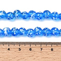 Chapelets de perles vernissées manuelles&nbsp;LAMP-H071-01B-10